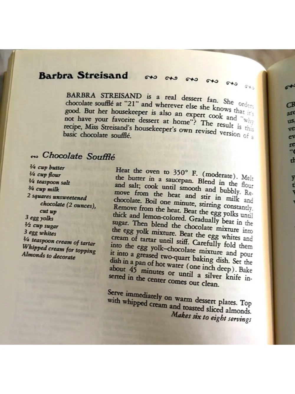1967 The Sweet Taste of Success Collection of Celebrity Desserts